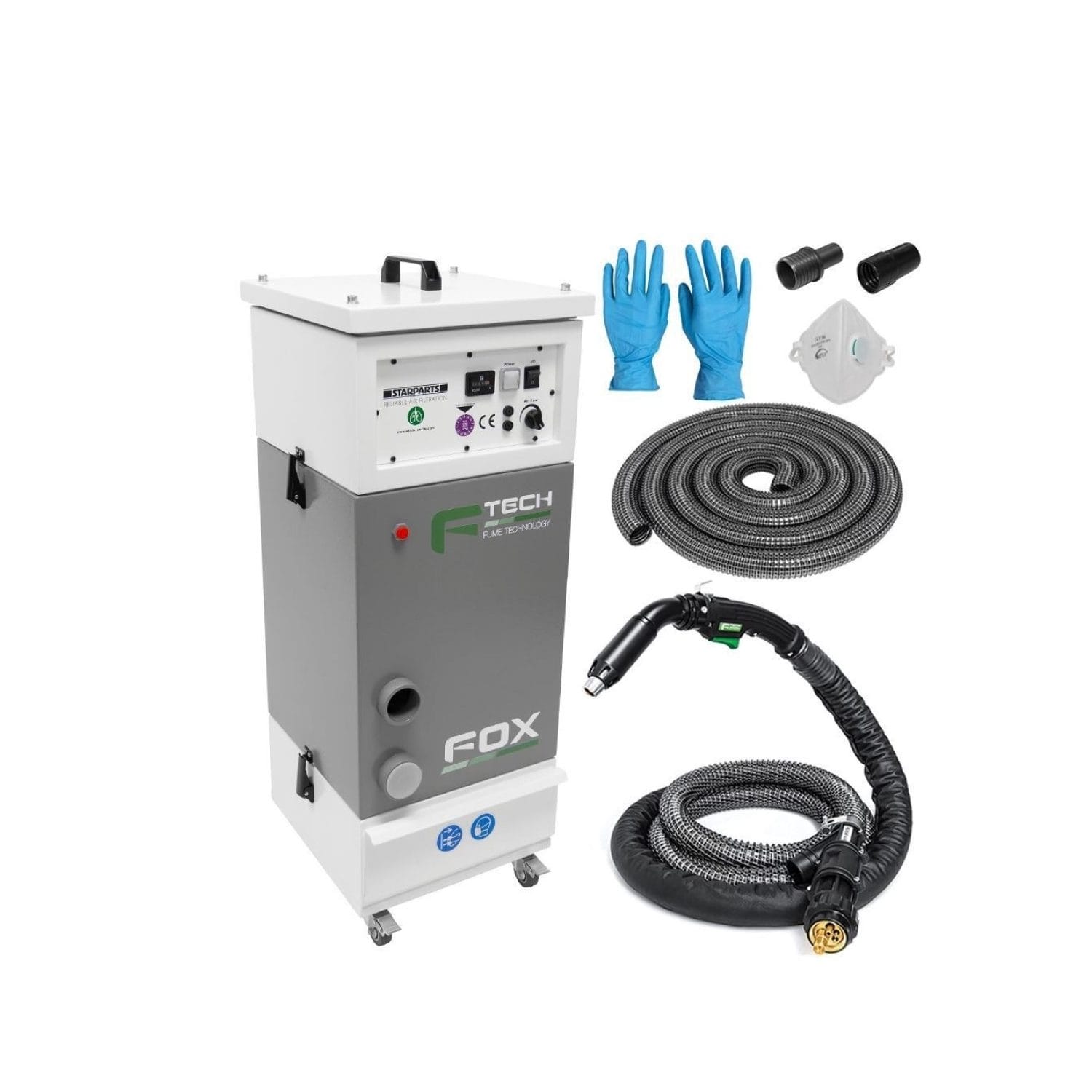 F-Tech Fox Fume Extraction Package & FT300 A/C Torch 4 m