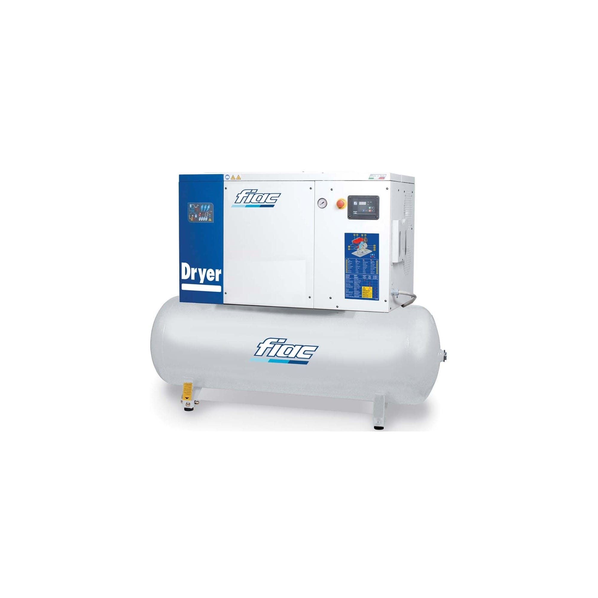 Fiac NS 10/270 - 10HP-270L Screw Compressor c/w Dryer