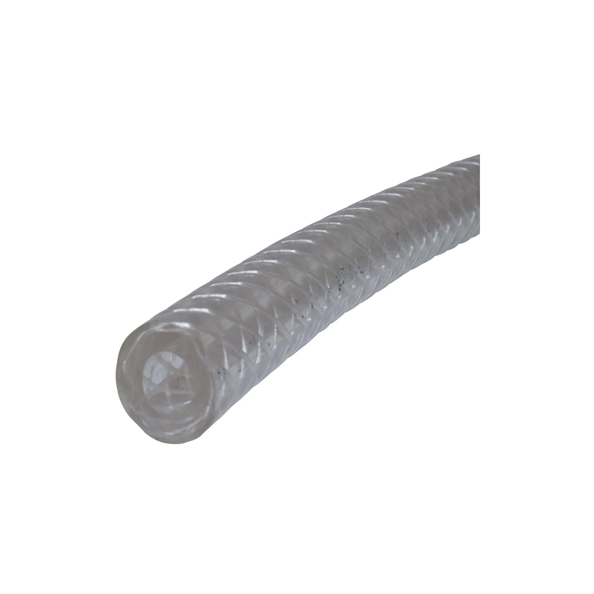 6 mm Clear Braided Argon Hose / Per m