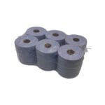 2ply Blue Embossed Centre Feed Rolls 150 m x 190 mm