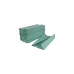 1ply Green C-Fold hand Towel - (2880bx)