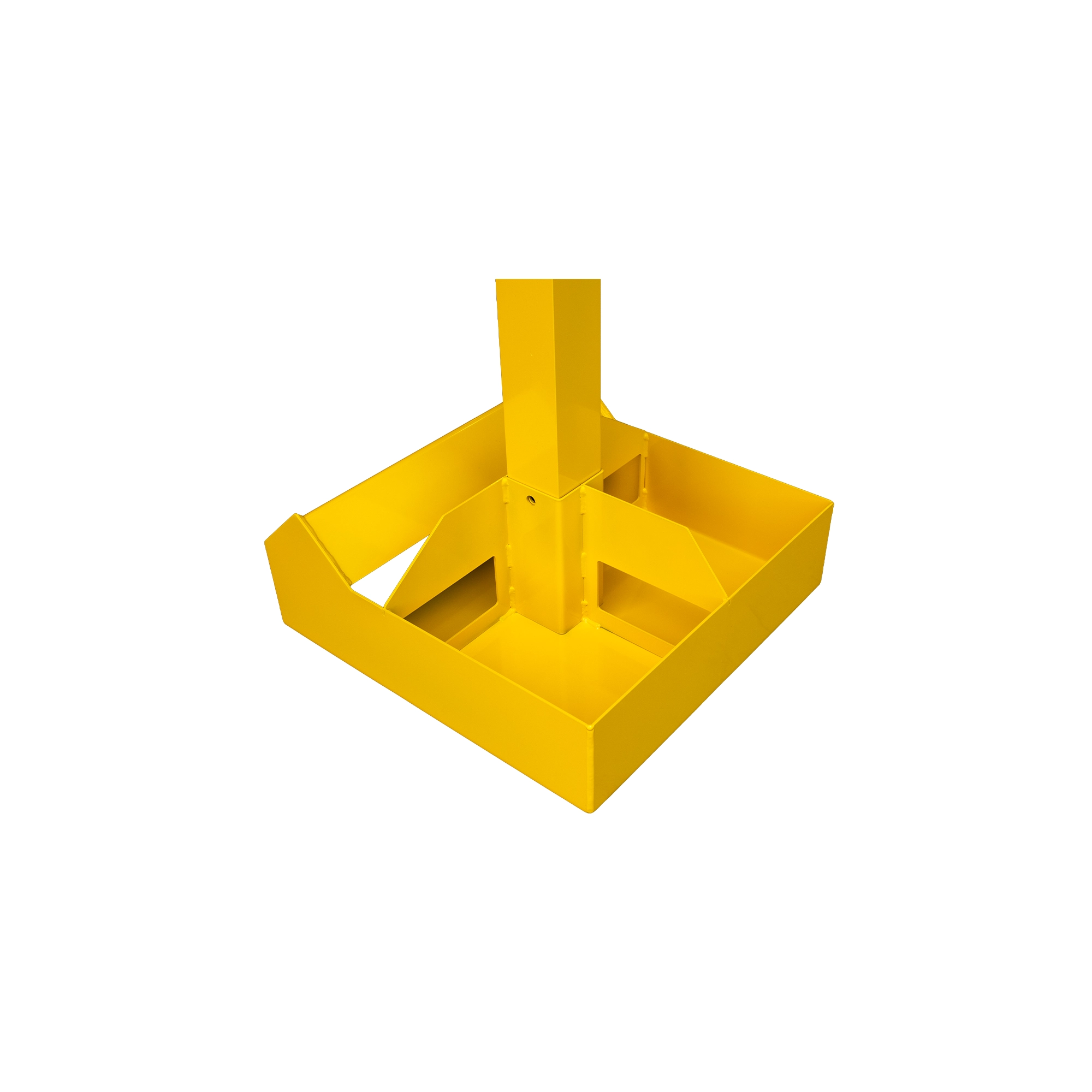Yellow Mobile Mounting Post & Base (To suit RollTect Retractable Curtains) - Image 3