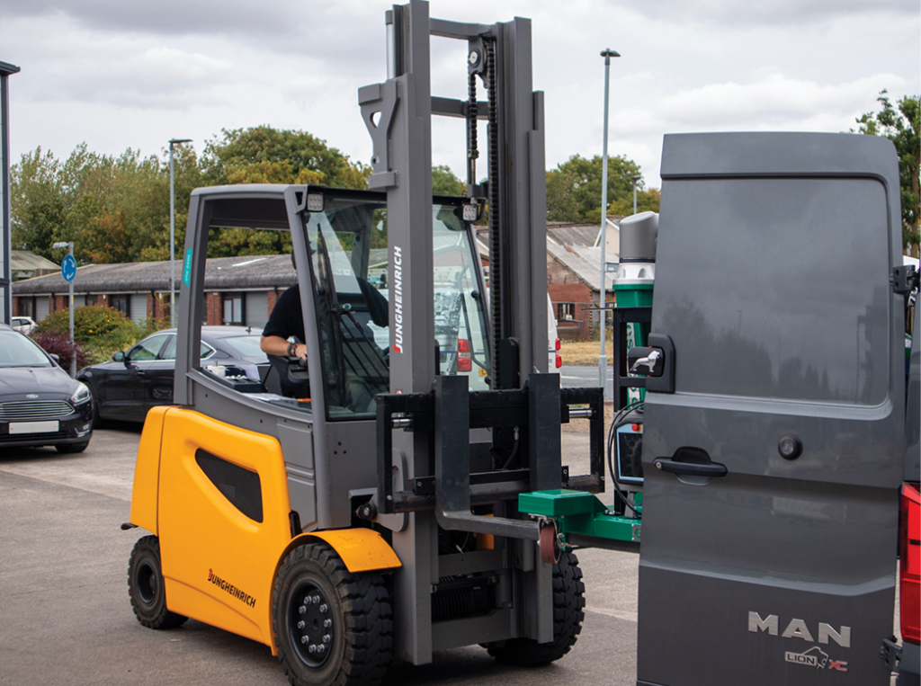 Mobile Cobot Welding System on Forklift