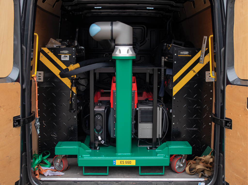 Mobile Cobot Welding System in Van