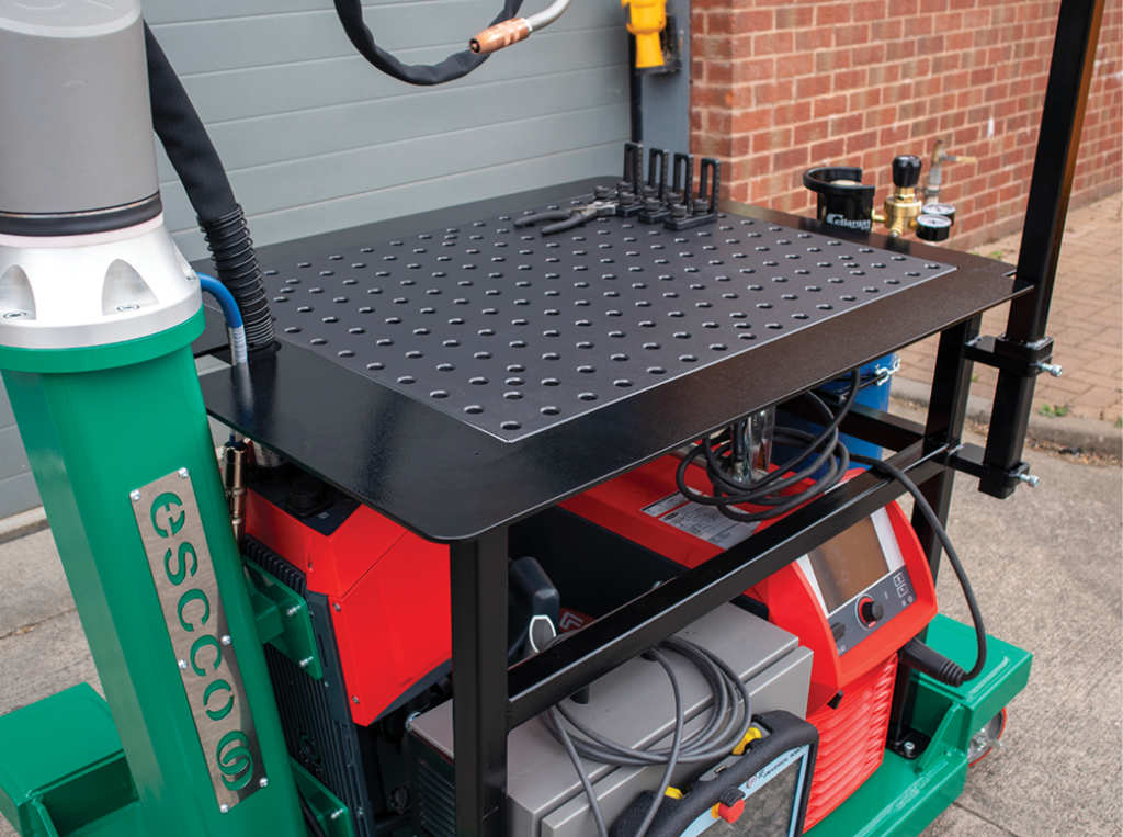 Mobile Cobot Welding System Work Top